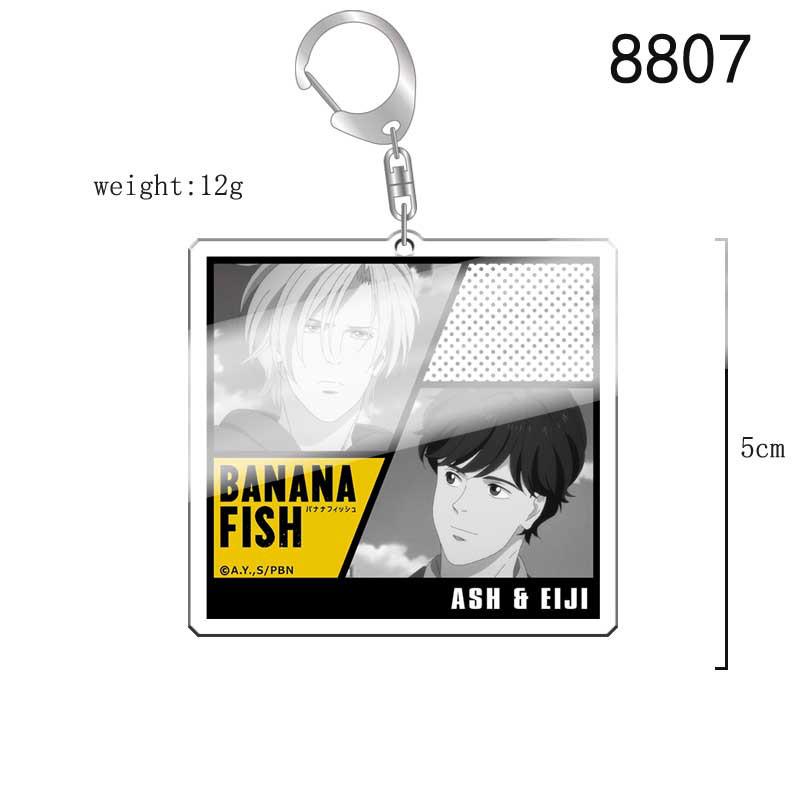 BANANA FISH Аш Линкс и Эйдзи Окумура Двусторонний акриловый стенд. gray