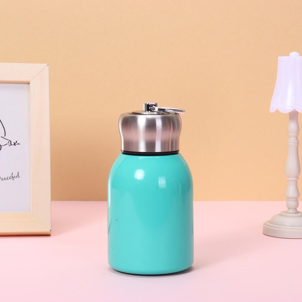 New Peacock Little Fatty Ding Thermos Cup Vacuum Accompanying Gift Cup Outdoor Portable Belt Pocket Cup