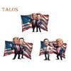 Trump Christmas Ornament 2024 Funny Trump Acrylic Ornament Christmas Tree Hanging Decoration for Car Rearview Accessory