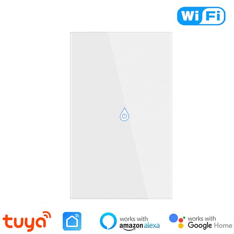 Tuya WiFi Smart Water Heater Switch 20A/40A High Power Touch Wall Panel with APP Remote Timer and Voice Control for Boiler AC Alexa Google