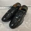 Wingtip Leather Dress Shoes Black 25.5 EE(USED)