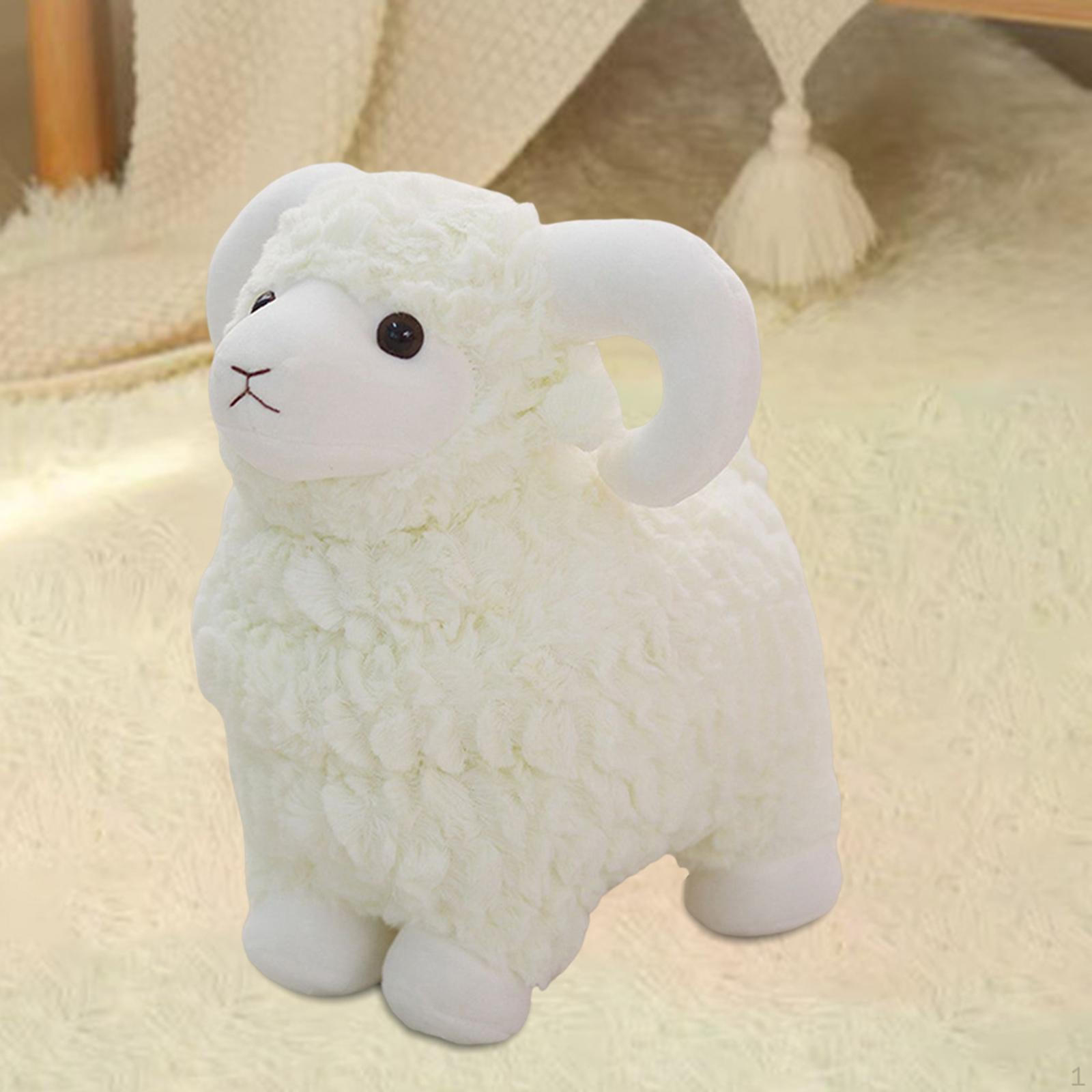 

Cartoon Sheep Toys Comfortable Sleeping Pillow Stuffed Pillows 35cm White