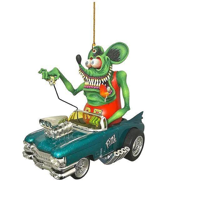 Unique Acrylic Big Mouth Monster Car Pendant Colorful Backpack Ornament For Halloween Christmas Celebration And Home Style