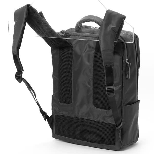 WELLBA Square Backpack for Women 2002401 Black [Isaac] (10)