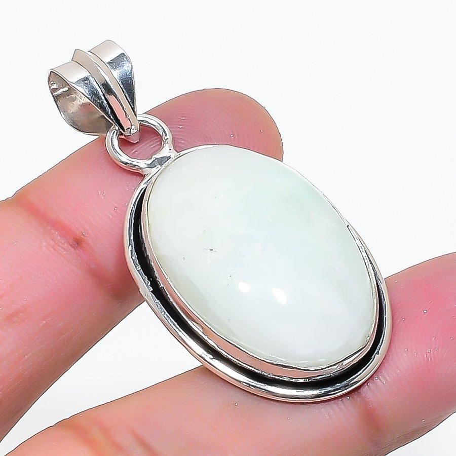 Natural Moonstone Gemstone Handmade 925 Sterling Silver Pendant 1.65 AP-15158