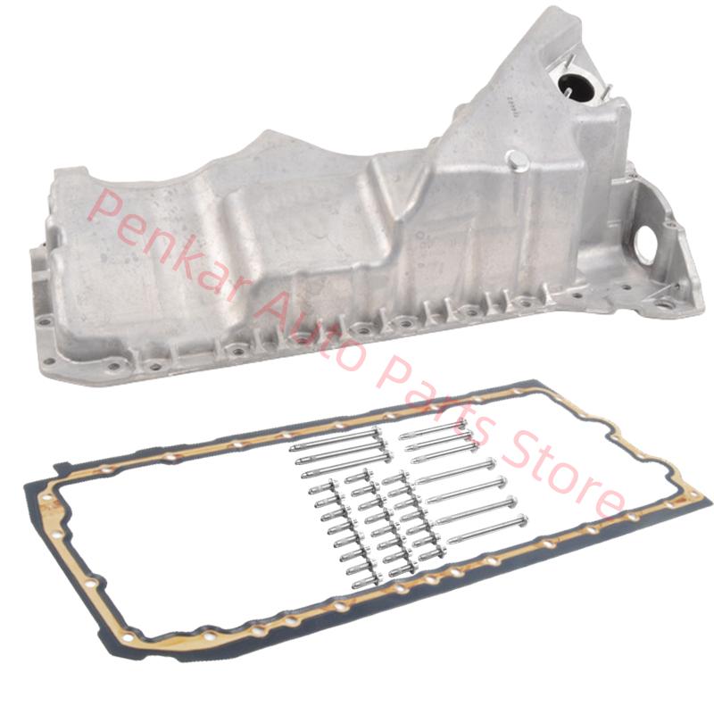 11137556663 11137600482 11132210959 Engine Oil Pan With Bolt Set With Gasket Fit For BMW F07 F10 F11 F06 F12 F01 F02 N52 N54 N55