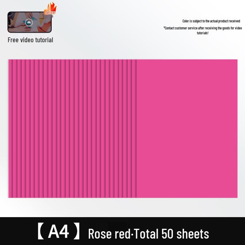 Free Shipping: Extra Thick A4 Color Cardstock - 50 Sheets - 160g White Card for Children's Crafts & Origami