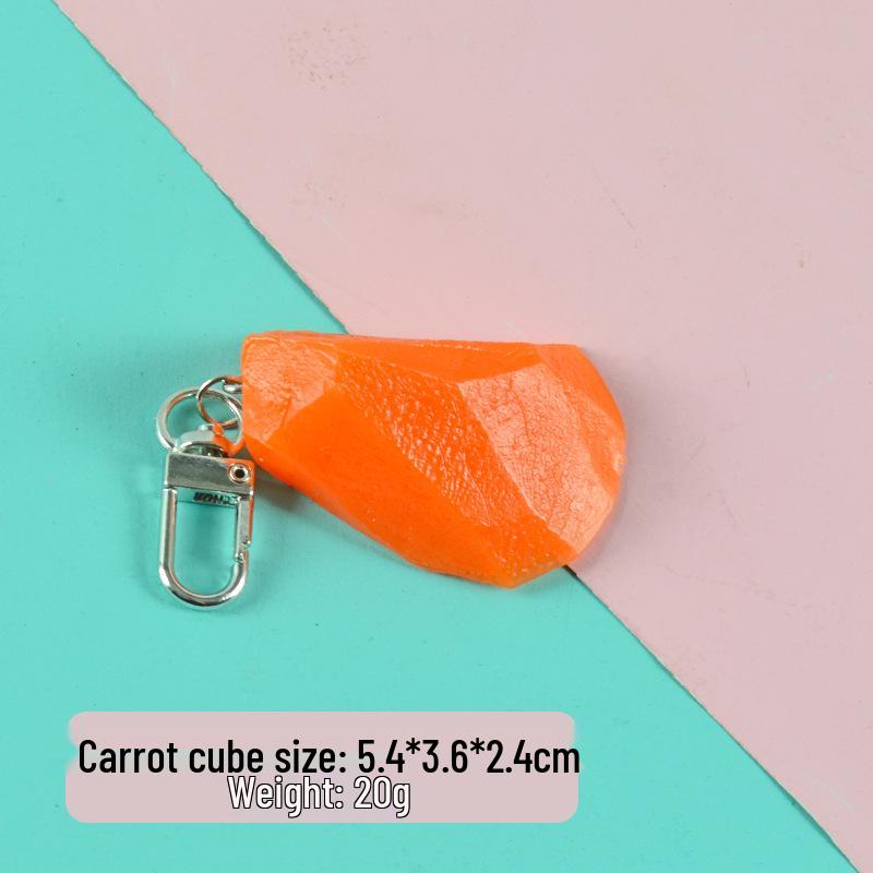 Vegetable Keychain Set: Chili, Broccoli, Garlic Food Pendants - Unique Bag Accessories