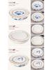 14-inch Ceramic Round Tea Tray for Gongfu Tea, with Double-Layer Water Storage