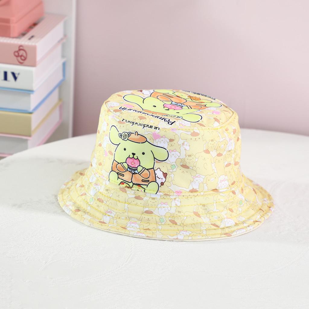 Stitch Kuromi Cartoon Print Fisherman Hat With Uv Protection For Outdoor Sun Shade