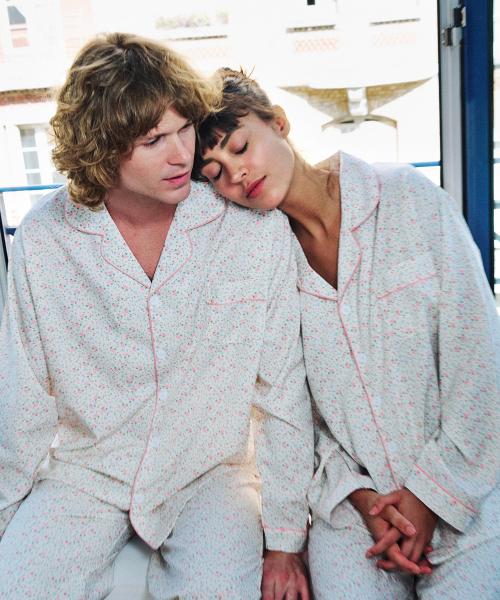 [OFF HOUR] Rosian Long-Sleeve Pajama Set [Shipped from Korea] 100% Authentic