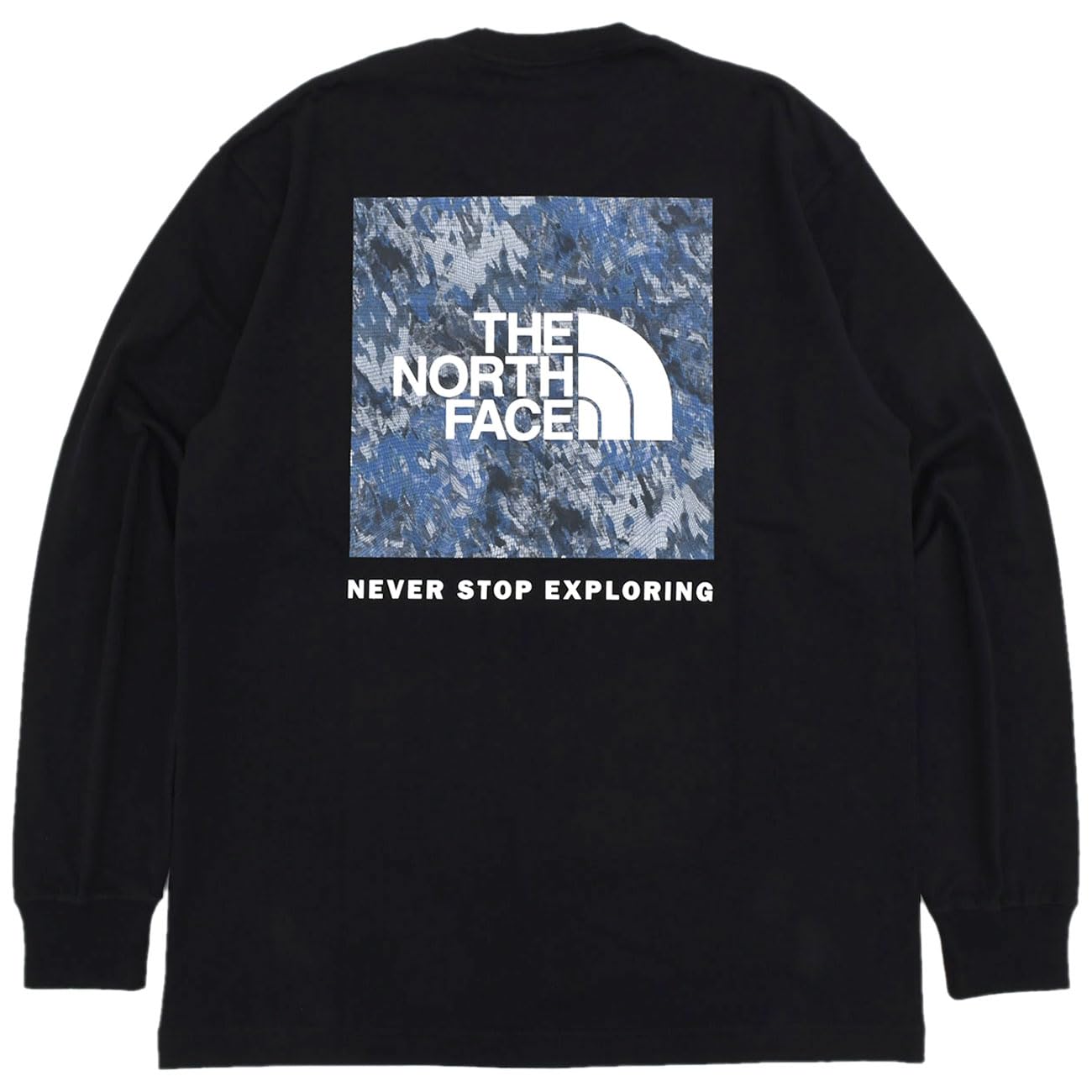 

The North Face Long Sleeve Size Square Digital Graphic XXL T-Shirt, L/S, Tee, Black, чёрный