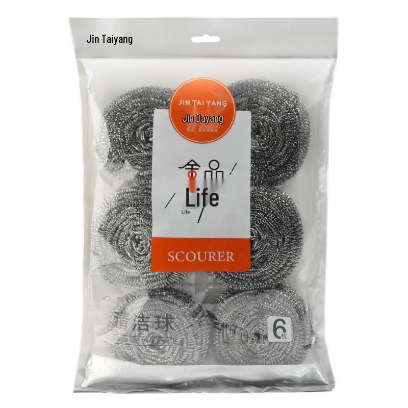 Large Stainless Steel Kitchen Scrubber for Pots - Non-Shedding Wire Scouring Pad