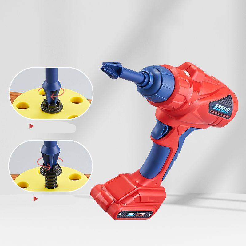 Children Toolbox Toy Boy Simulation Maintenance Electric Drill Platform Repair Baby Screw Assembly