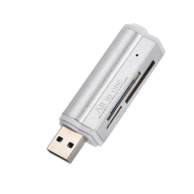 Mini přenosná čtečka karet typu vše v jednom Pro čtečky karet SD/SD/TF/MS Duo/Micro MS(M2)/Ms Pro Duo USB