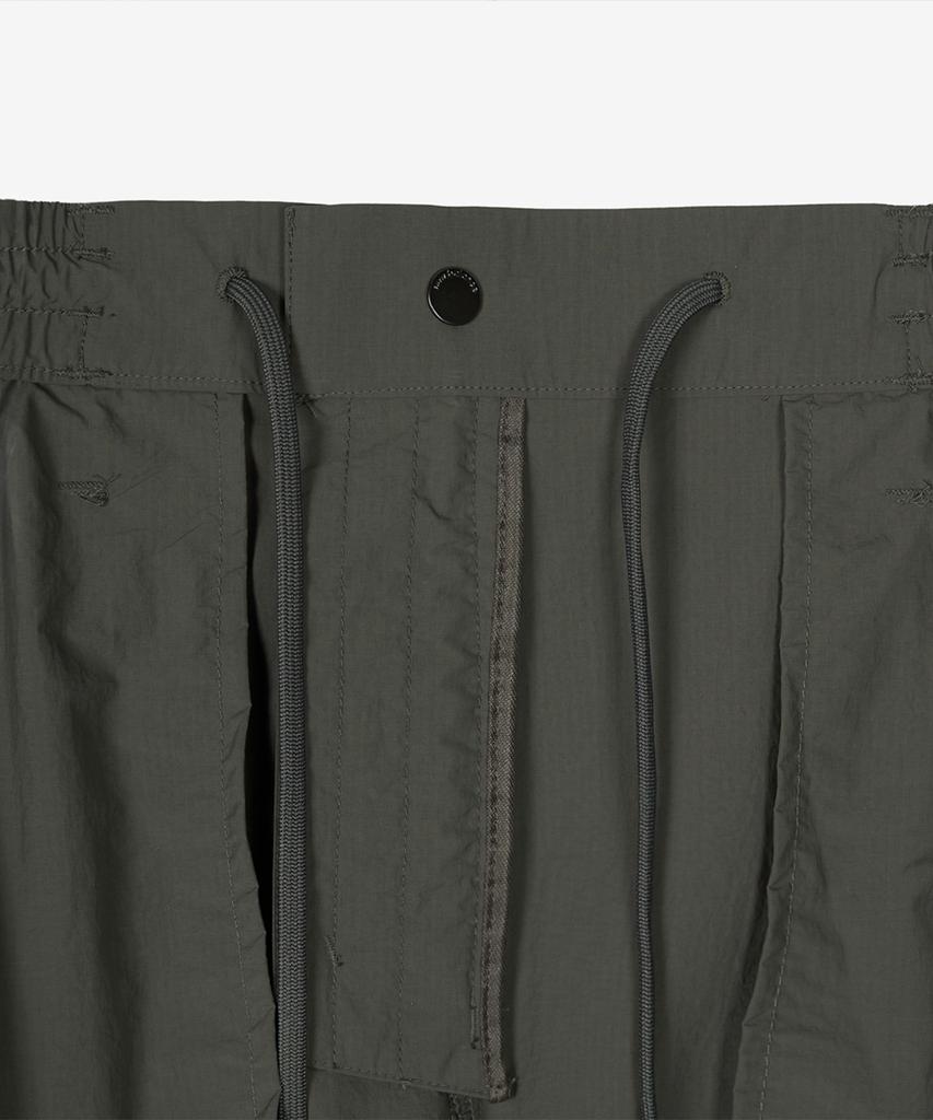 Nyuballanseu Nbntg21513 / Uni Frozen Cotton-Like Cargo Wide Pants (Dark Khaki)