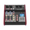 SL 4 Compact Size 4 Channel Mixing Console Mixer 2 band EQ Built in 48V Phantom Power Supports BT Connection USB MP3