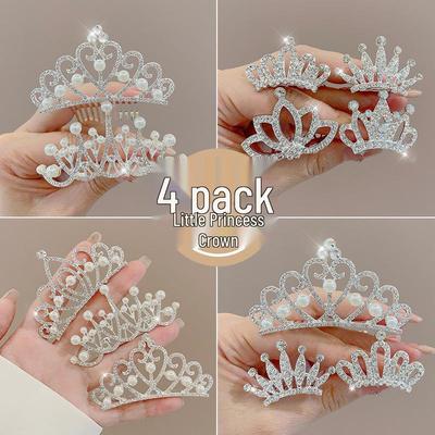 Kinder High-End Tiara Haarspange Prinzessin Auftritt Kamm Haarnadel