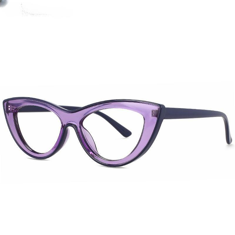 

Очки для чтения, очки по рецепту, новая мода, оптические очки «кошачий глаз», женский индивидуальный набор, цветной набор, маленькая оправа, компьютерные очки в стиле Ins