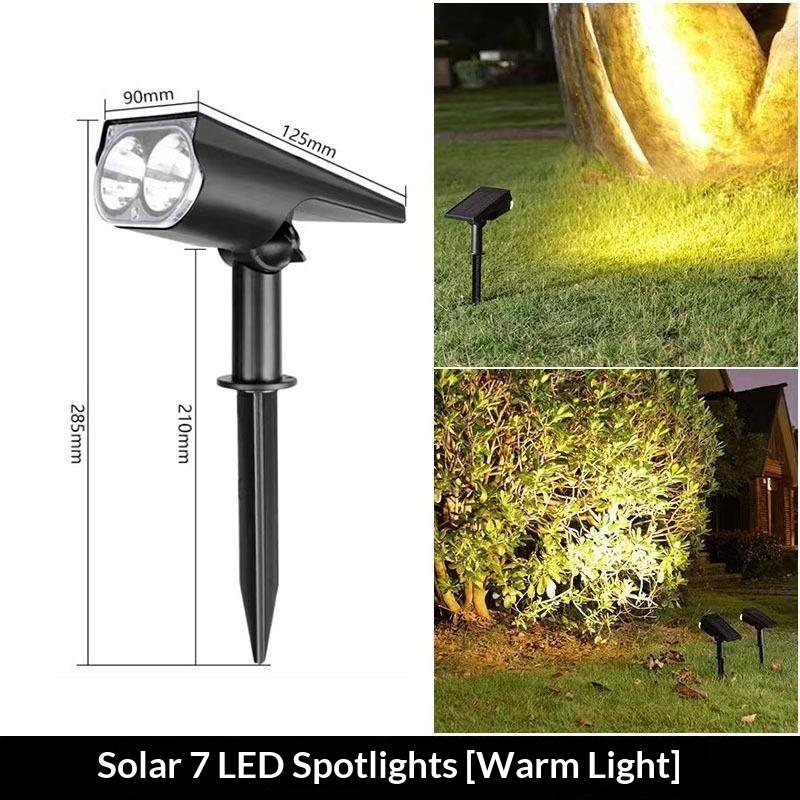 Solar Power Light Adjustable Light Temperature Solar Garden Light Outdoor Ip65 Solar Lamp Super Bright Solar Spotlight