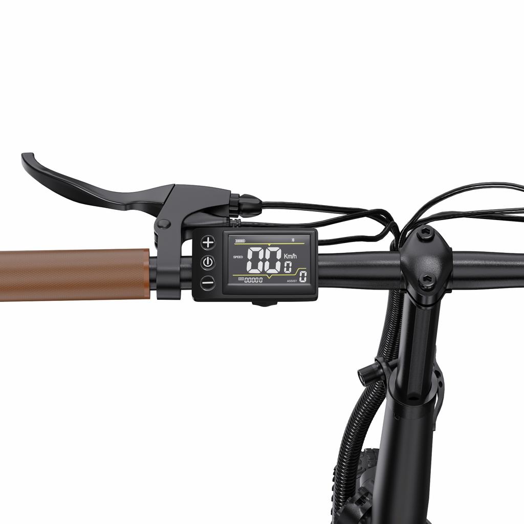 ONESPORT OT16 PRO 2026 Electric Bike Foldable 250W Motor 20*3.0 Inch Tire 48V17AH Removable Battery E-BIKE Bluetooth LCD 25KM/H Speed Electric Bicycle