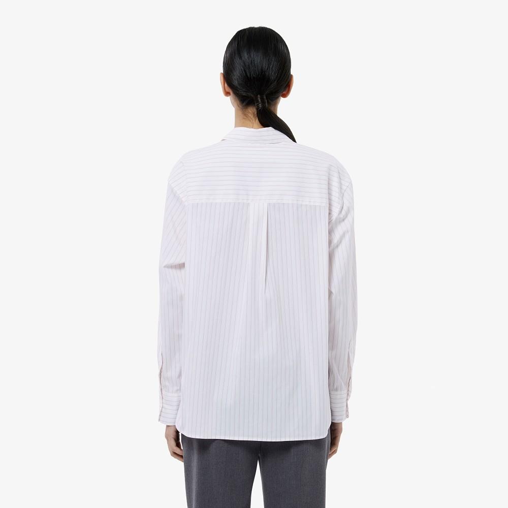 Lacoste Women's Striped Cotton Shirt CF292E-55N70V