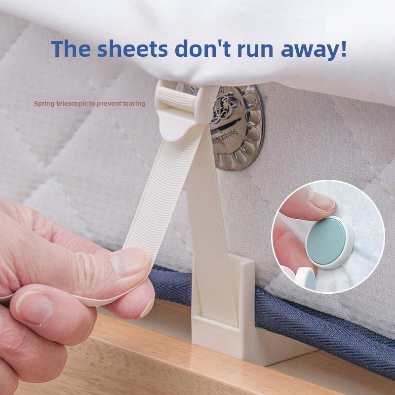 4PCS Adjustable Sheet Clips Quilt Anti-running Fasteners  Non-slip Sheet Quilt Cover Anti-running Buckles Quilt Corner Fixing Clips