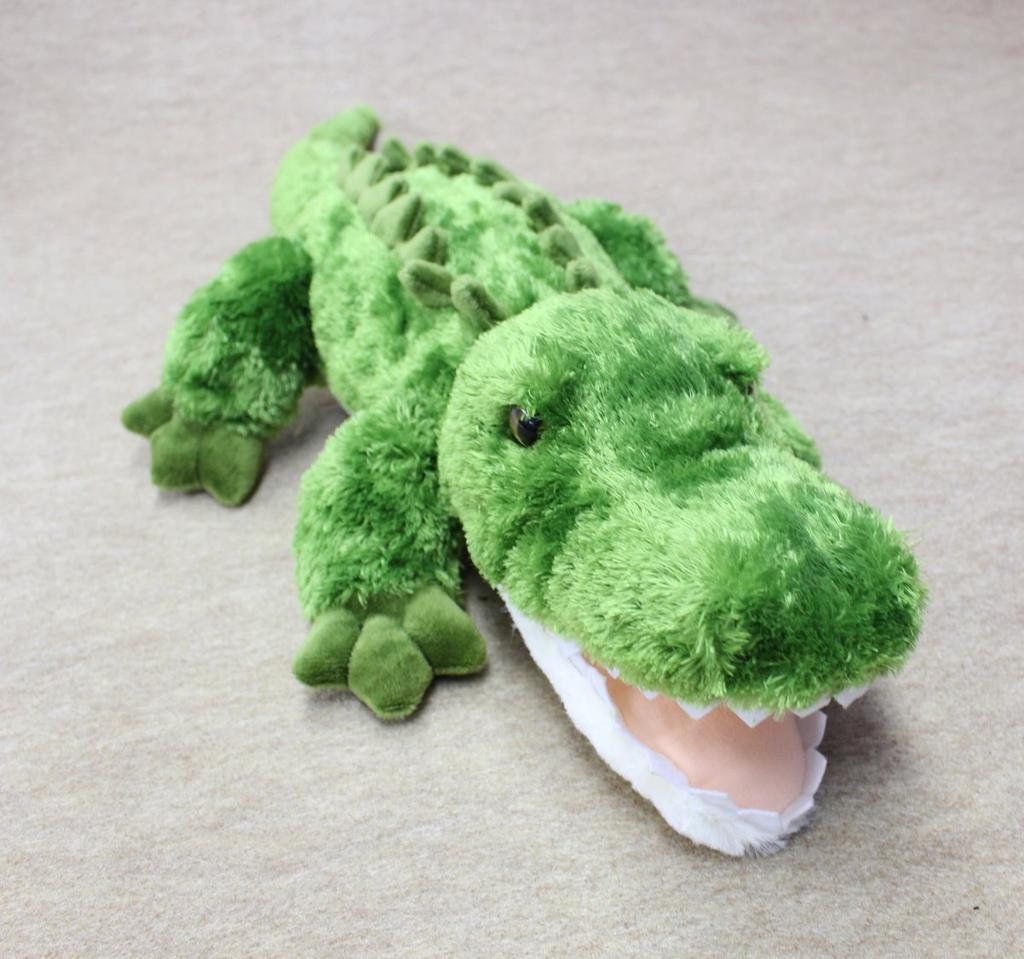 Fluffy Crocodile Large Green
