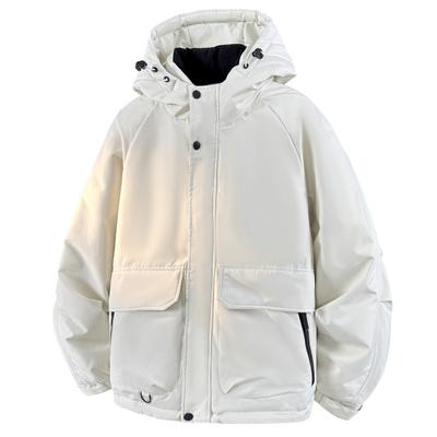 % Daunen neue nationale Standard weiße Entendaunenjacke Herren und Damen Winter locker Pie überwinden verdickte Kapuzenjacke Herren