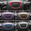 For Au-di A4 B6 B7 B8 A6 C6 A5 Q7 Q5 A3 A4L A8L A6L Car Steering Wheel Cover Center Logo Frame Stickers Interior Car Accessories