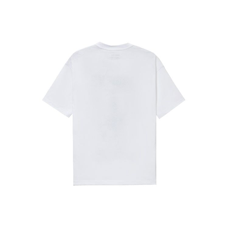Li-Ning Badfive Tiger Year Limited Edition Tiger Trail General Loose Round Neck Short Sleeve T-Shirt Men Tops Basic-White AHSS037-1