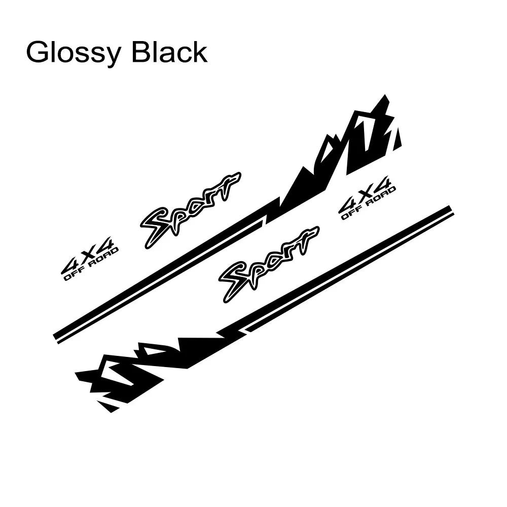 Pickup Decal For Isuzu Dmax Toyota Tacoma Car Stickers Truck Mountain 4x4 Sport Style Vinyl Cover Auto Decoration Accessories
