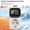 Temperature Controller Socket 230 V Digital with Sensor for Heating Cooling Devices and Temperature Regulation