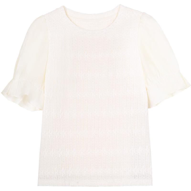 Betu Women s Textured Knit Short Sleeve Top M