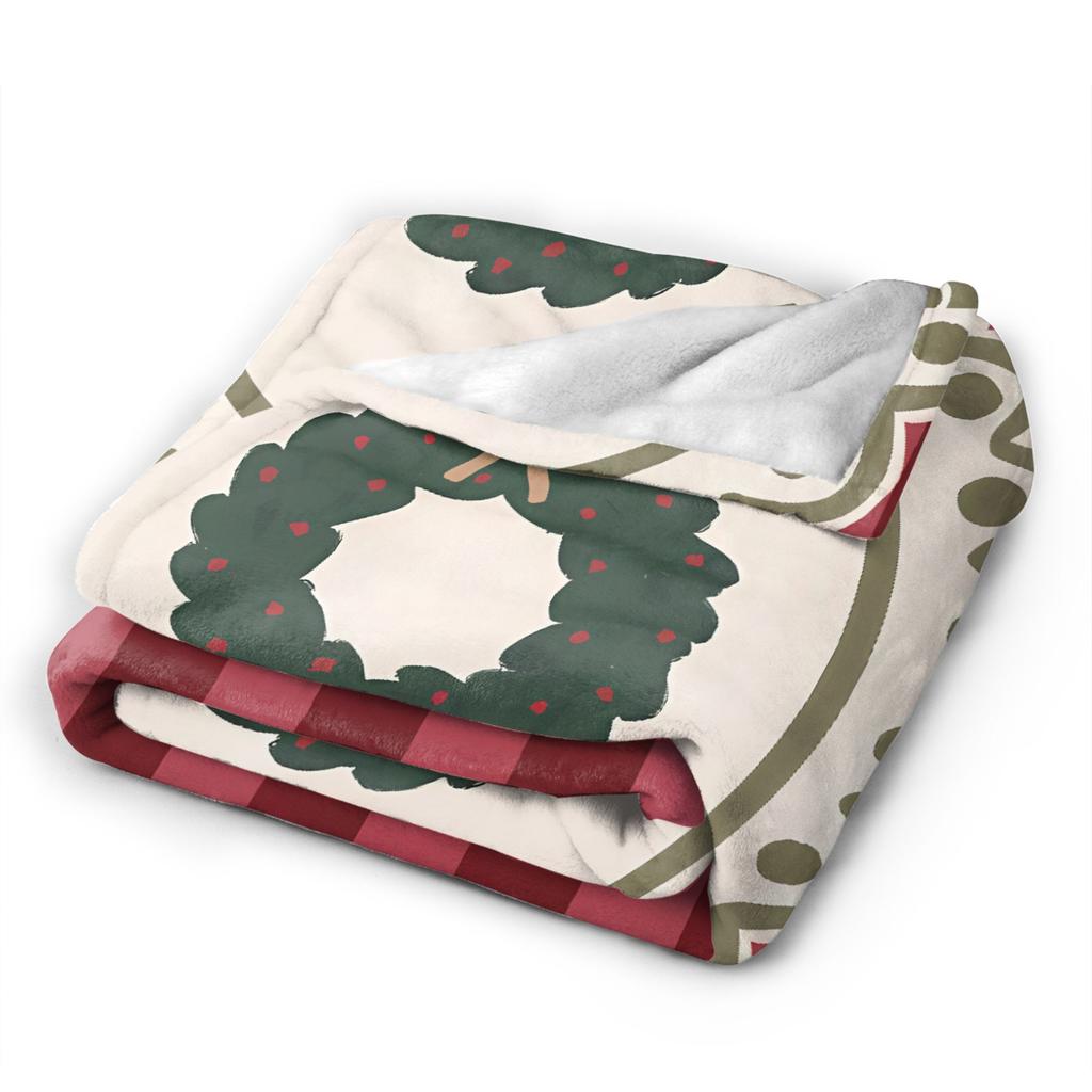 Soft Blanket Child Camping New Year Plaid & Pattern Throw Blanket Flannel Bedspread For Home Decor Street Trend Sofa Bed Cover
