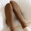 Women's Cotton Socks Solid Color Mid-tube Socks Versatile Pile Socks No Heel Fall Off Women's Socks
