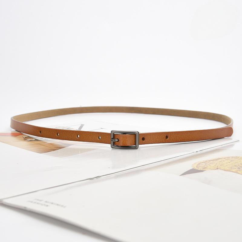 Ceinture Fine Décorative pour Femme Accessoires de Robe avec Jupe Été Noir Simple Polyvalent Mode Mode Petite Ceinture