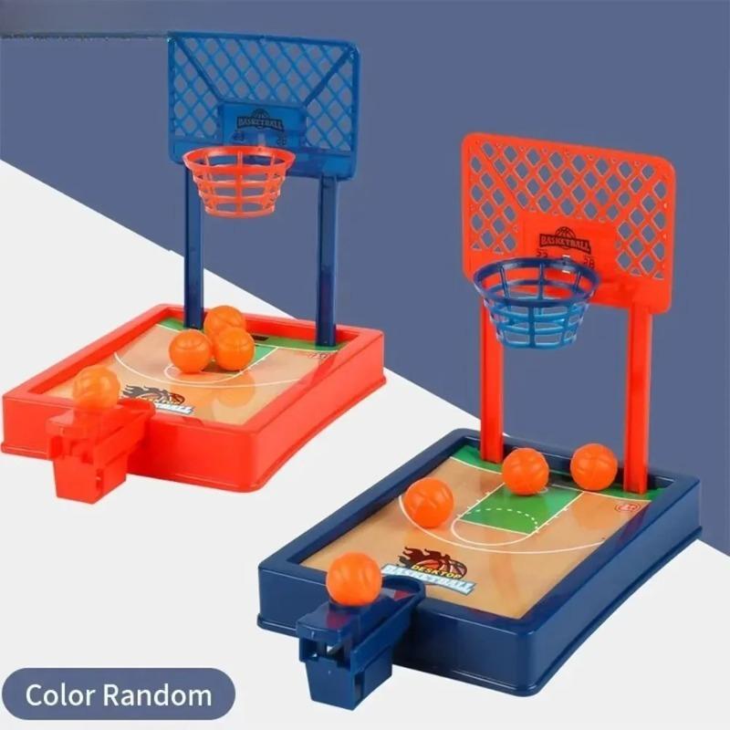 Tabletop Basketball Game Set - Mini Hoop with 4 Balls for Office/Travel Indoor-Outdoor Use,  Foldable  Base  Included