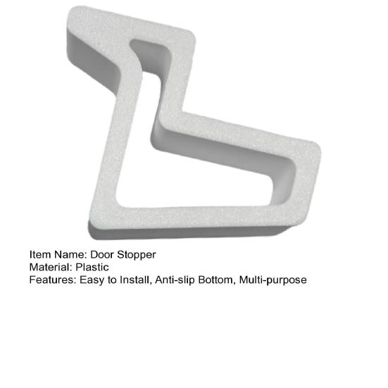 Window Door Stopper Non-Slip Windproof Anti-collision Heavy Duty Plastic Multi-Functional Windows Balcony Interior Doors Stop Wedge