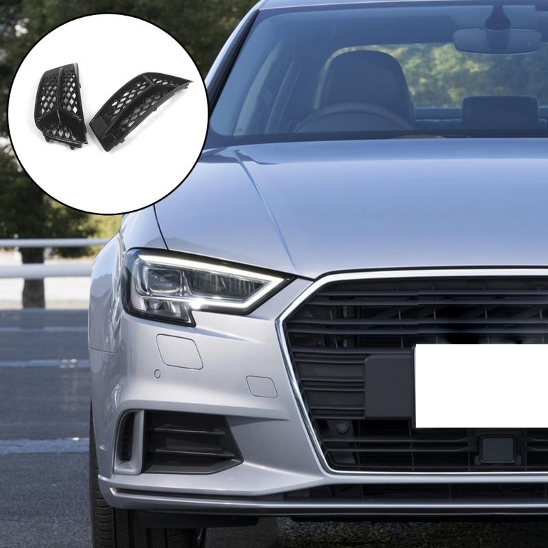 Automotive Lighting Protection Pair Of Fog Light Grilles Bumper Cover For 8V5807681AA 8V5807682AA 8V5807681M 8V5807682M