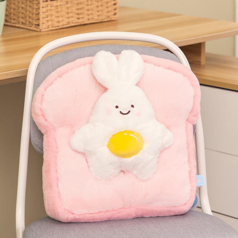 

Rabbit Dog Chicken Bread Plush Toy Room Decoration Ornaments Christmas Gift Pink