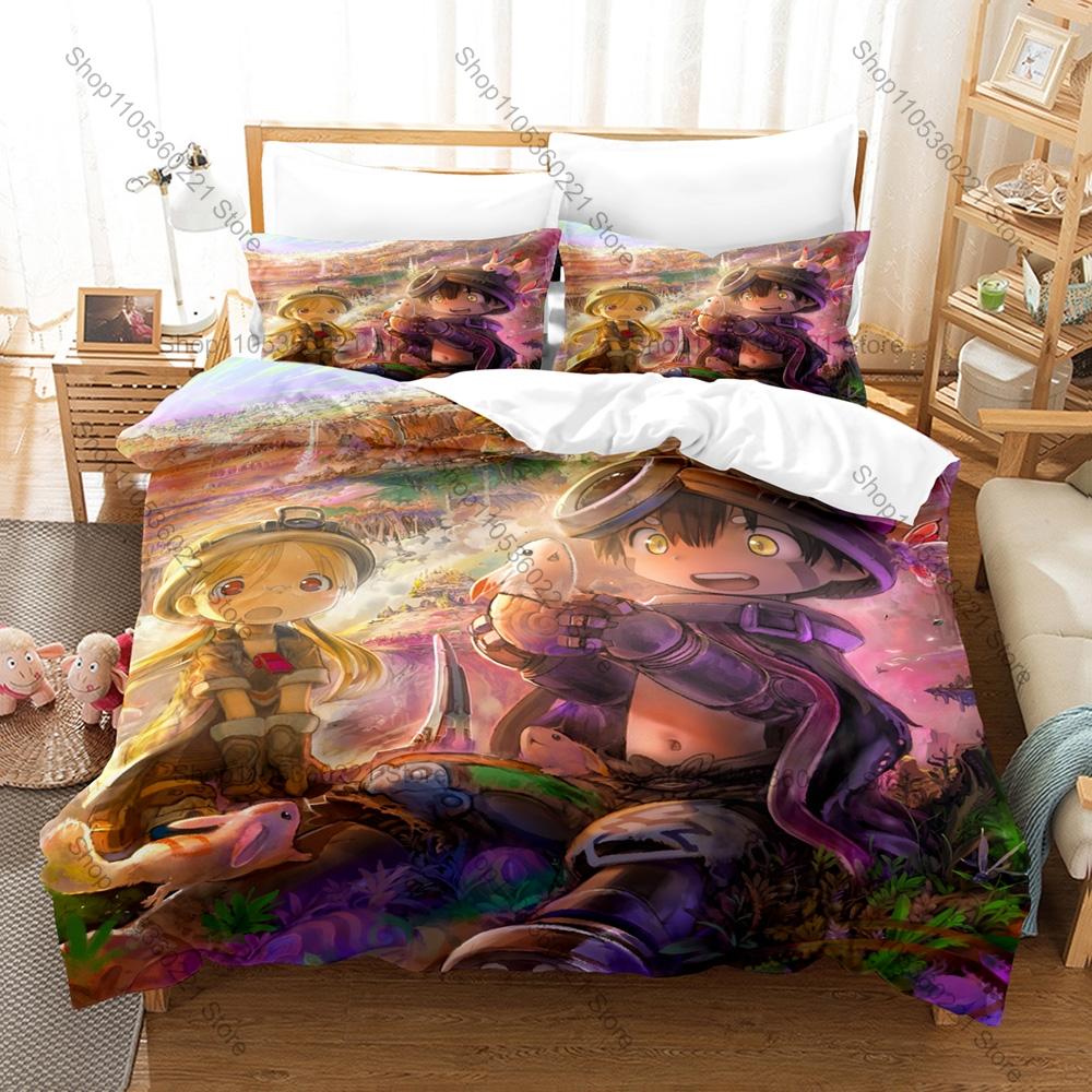 Cool Personality Popular Anime Made In Abyss New Bedding Duvet Cover Set Fashion Bed Linen Single Double Queen King Size