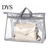 Durable Handbag Dust Cover Clear Bag with Handle, Transparent Moisture-proof Storage Purse Organizer, Dustproof Sleeve for Handbags And Purses Hanging