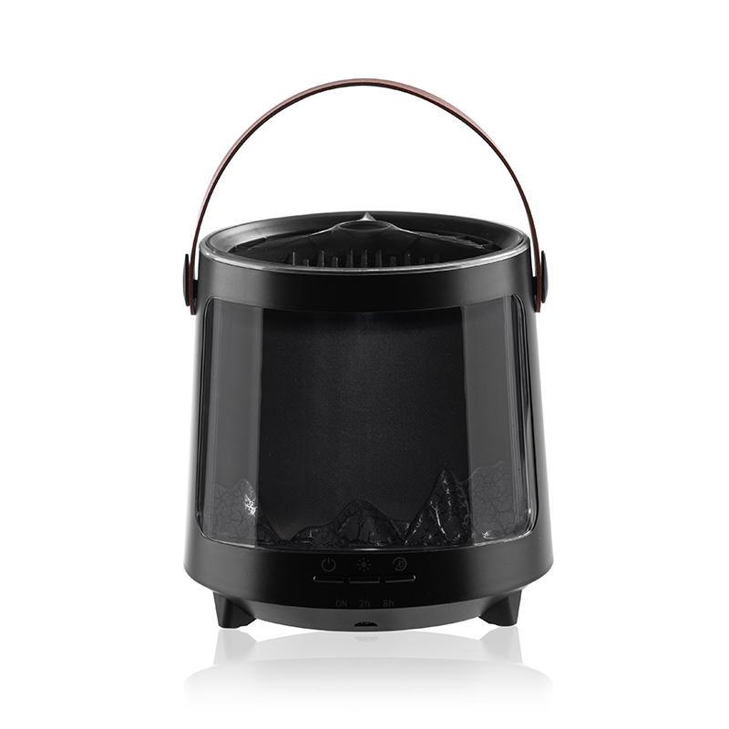 Realistic Flame Aroma Diffuser Colorful Aurora Humidifier Home Fragrance Machine Ultrasonic Essential Oil Sprayer for Gifts