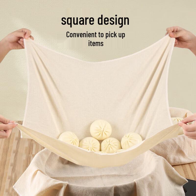 MENGTING Reusable Cotton Steamer Cloth (5-Pack)