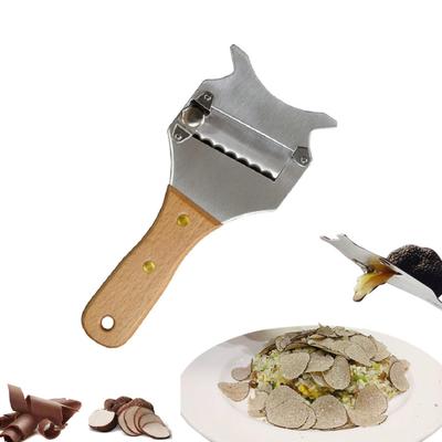 Krajalnica do trufli i sera truflowego ze stali nierdzewnej z regulowanymi ostrzami, krajalnica pod kątem prostym