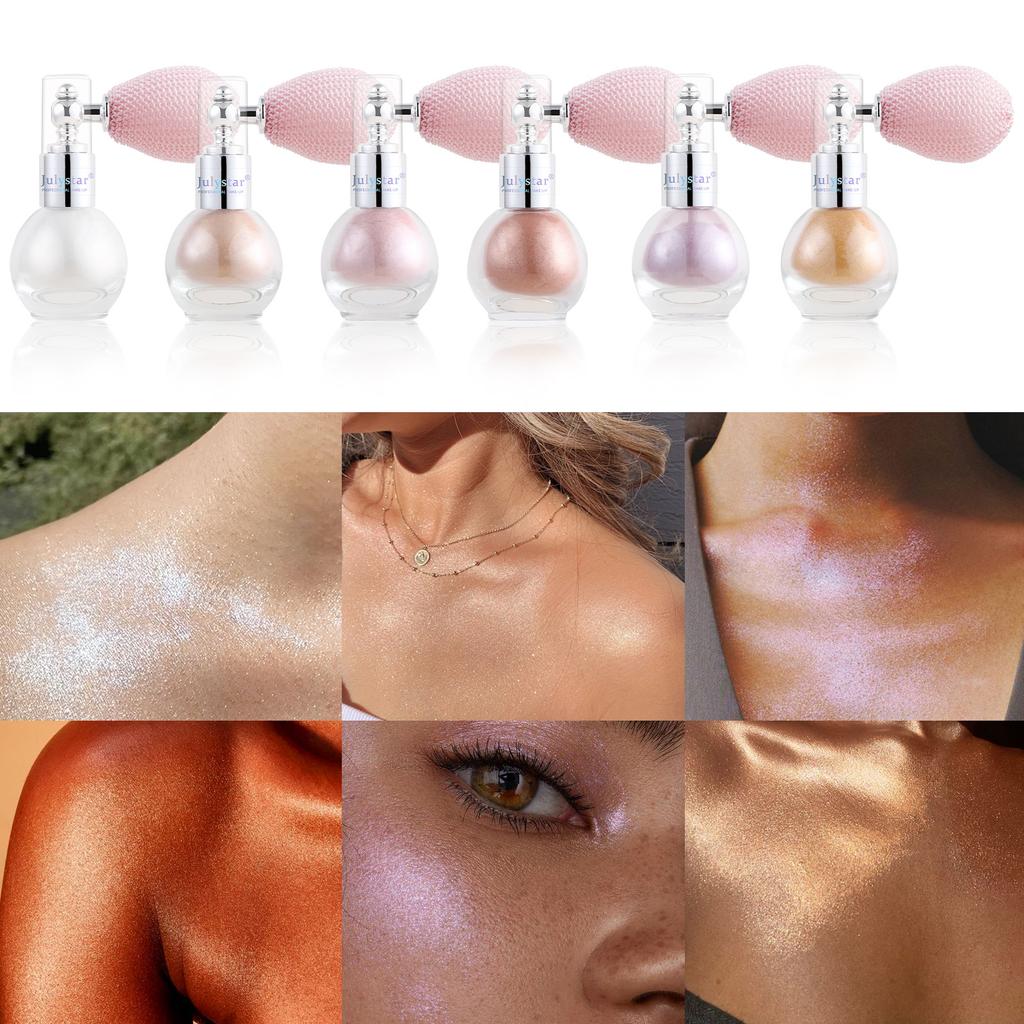 Facial Grooming Natural Three-dimensional Fine Flash Highlight Liquid Body Brightening and Modifying Contour Long-lasting Anti-sweat Highlight Spray