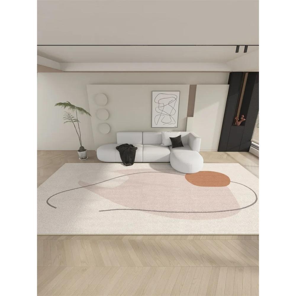 Tappeti di Lusso Leggero per Soggiorno Morbidi e Soffici Tappeto Astratto per Lounge Tappeto Spesso per Camera da Letto Tappetino in Peluche per Casa