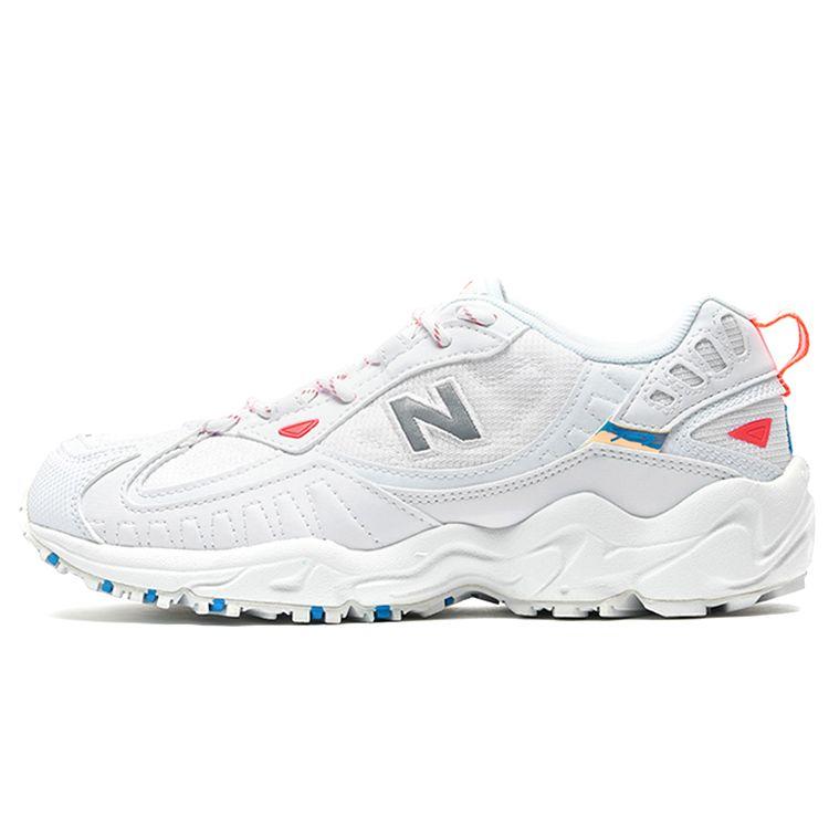 New Balance Nb 703 Fabric Synthetic Leather Comfortable Casual Shock Absorbing Wear Resistant Low Top Dad Shoes Women Sneaker White WL703BC