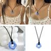 Ins Simple Hollow Plum Pendant Necklace Korean Style Fashion Novel Female All-match Necklace Acrylic Flower Choker